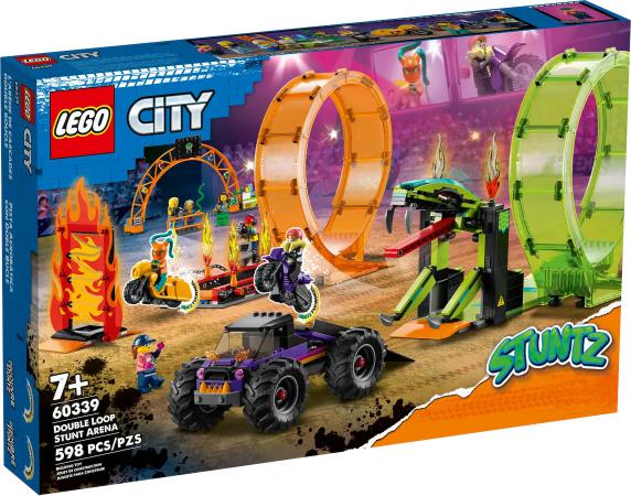 LEGO City Dubbele looping stuntarena