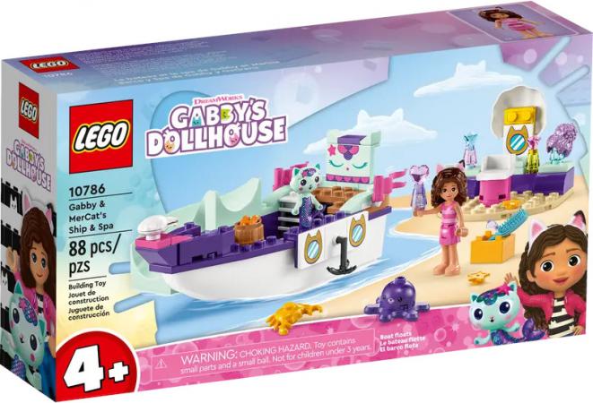 LEGO Nieuw Gabbys Dollhouse Vertroetelschip van Gabby en Meerminkat